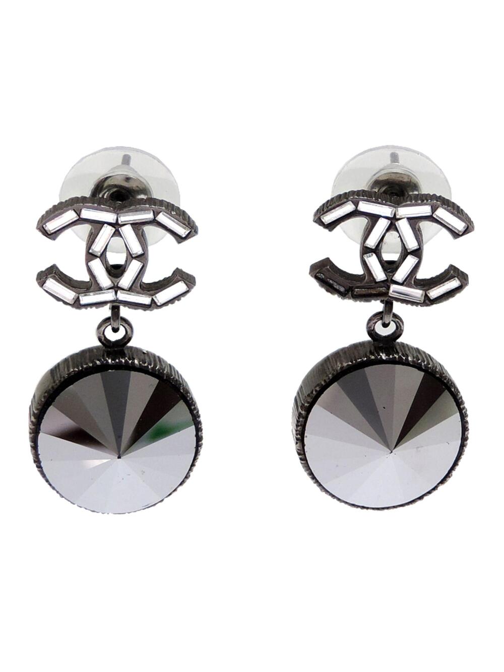 Chanel Cc Logo Earrings Metal #357306C79B